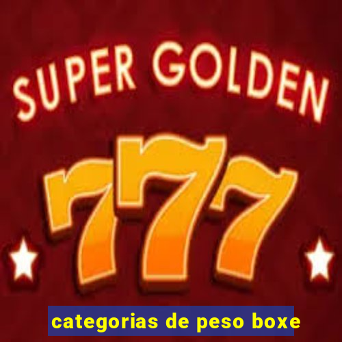 categorias de peso boxe